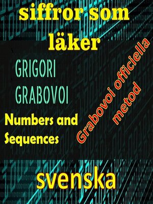 cover image of Siffror som botar Gregori Grabovois officiella metod